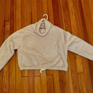 BCBGeneration Cropped Funnel Neck Fleece